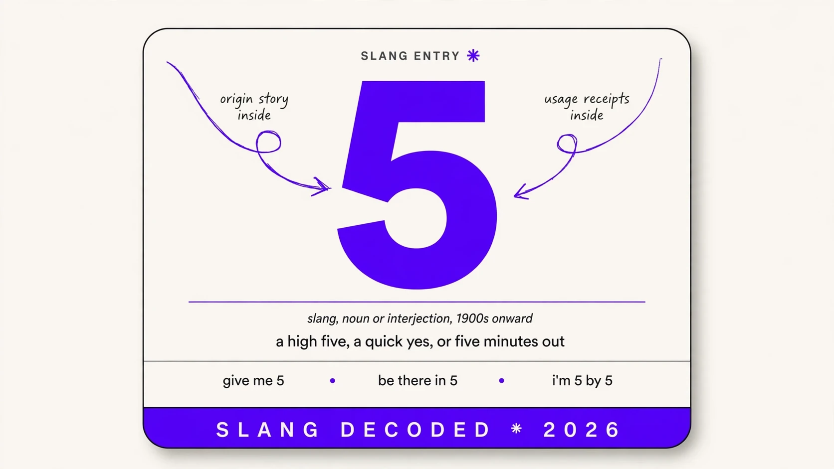 What Does 5 Mean In Slang What Does 5 Mean In Slang