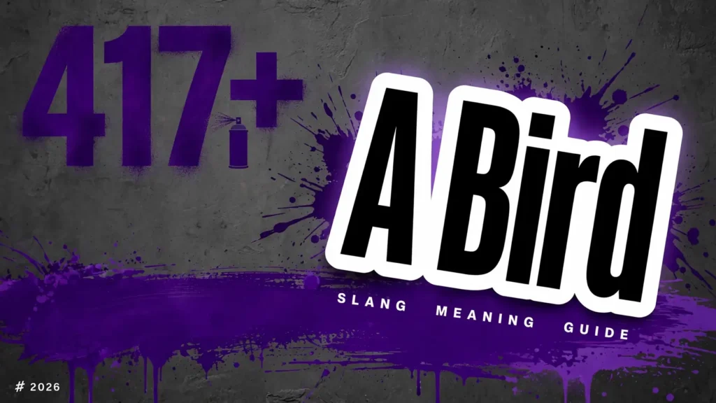 What Does A Bird Mean In Slang