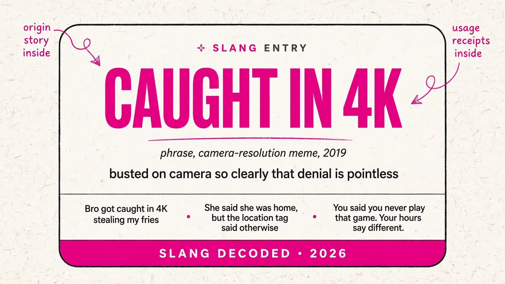 What Does Caught In 4K Mean In Slang
