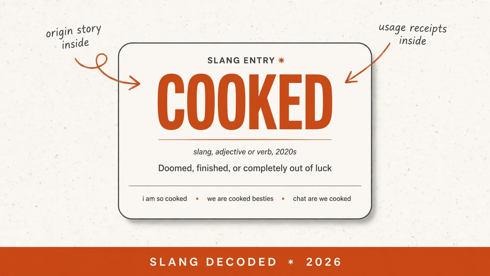 What Does Cooked Mean In Slang What Does Cooked Mean In Slang