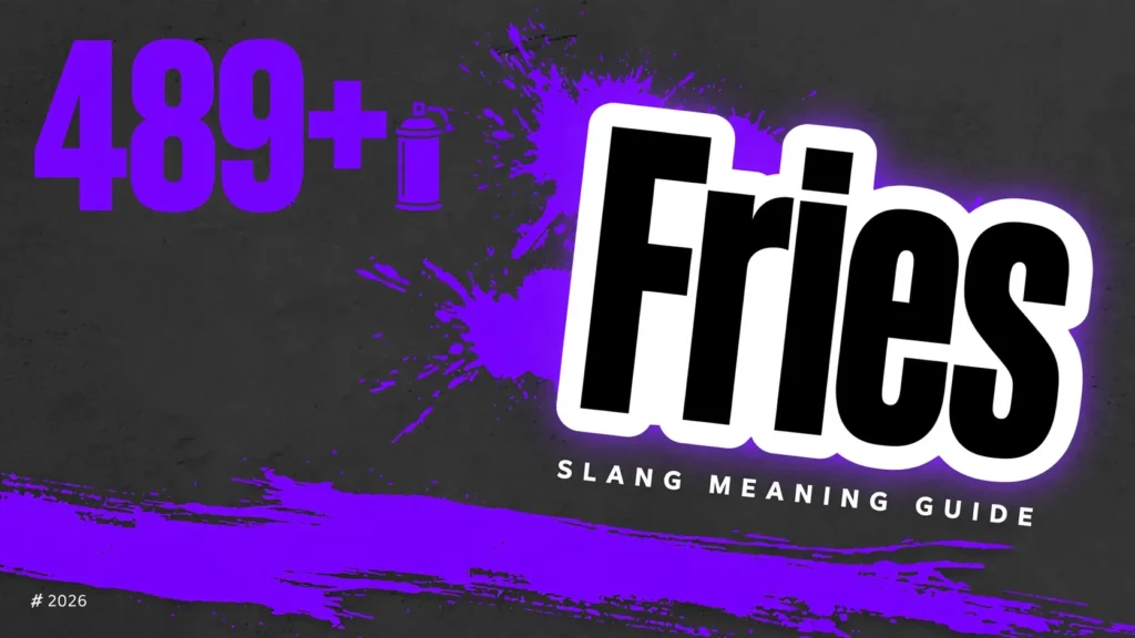What Does Fries Mean In Slang