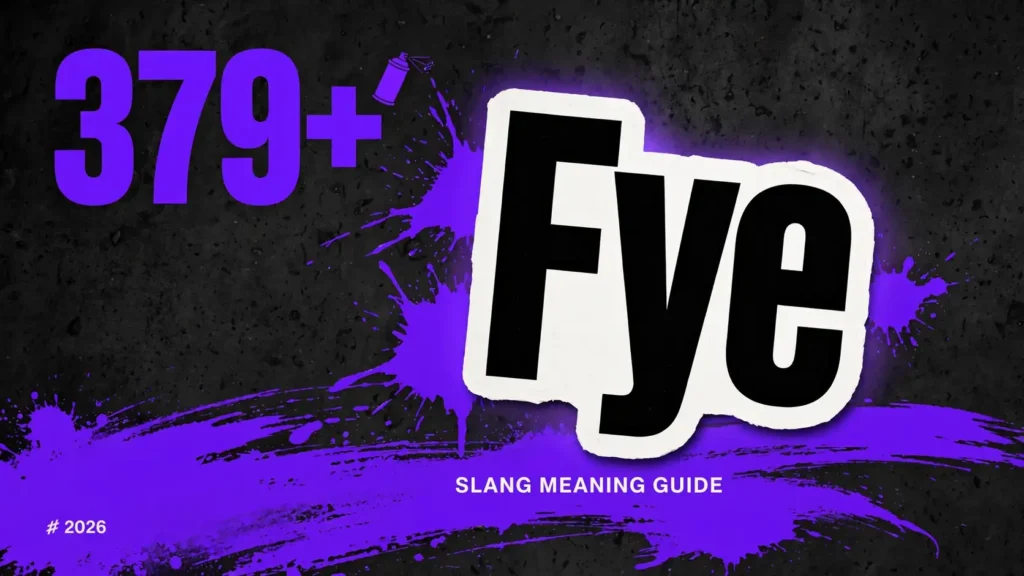 What Does Fye Mean In Slang