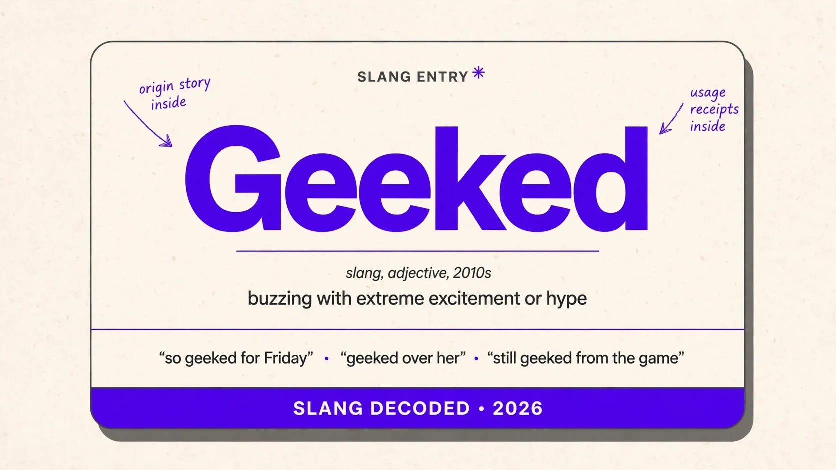 What Does Geeked Mean In Slang What Does Geeked Mean In Slang
