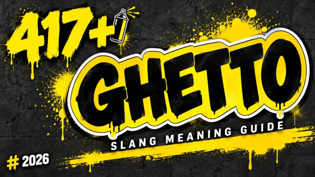 What Does Ghetto Mean In Slang