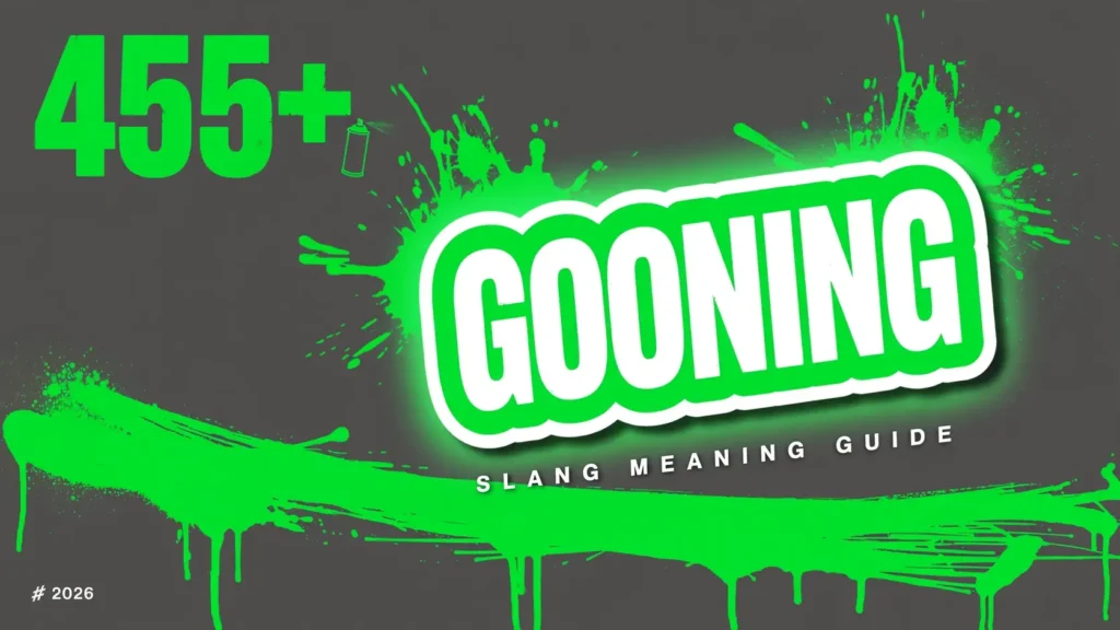 What Does Gooning Mean In Slang