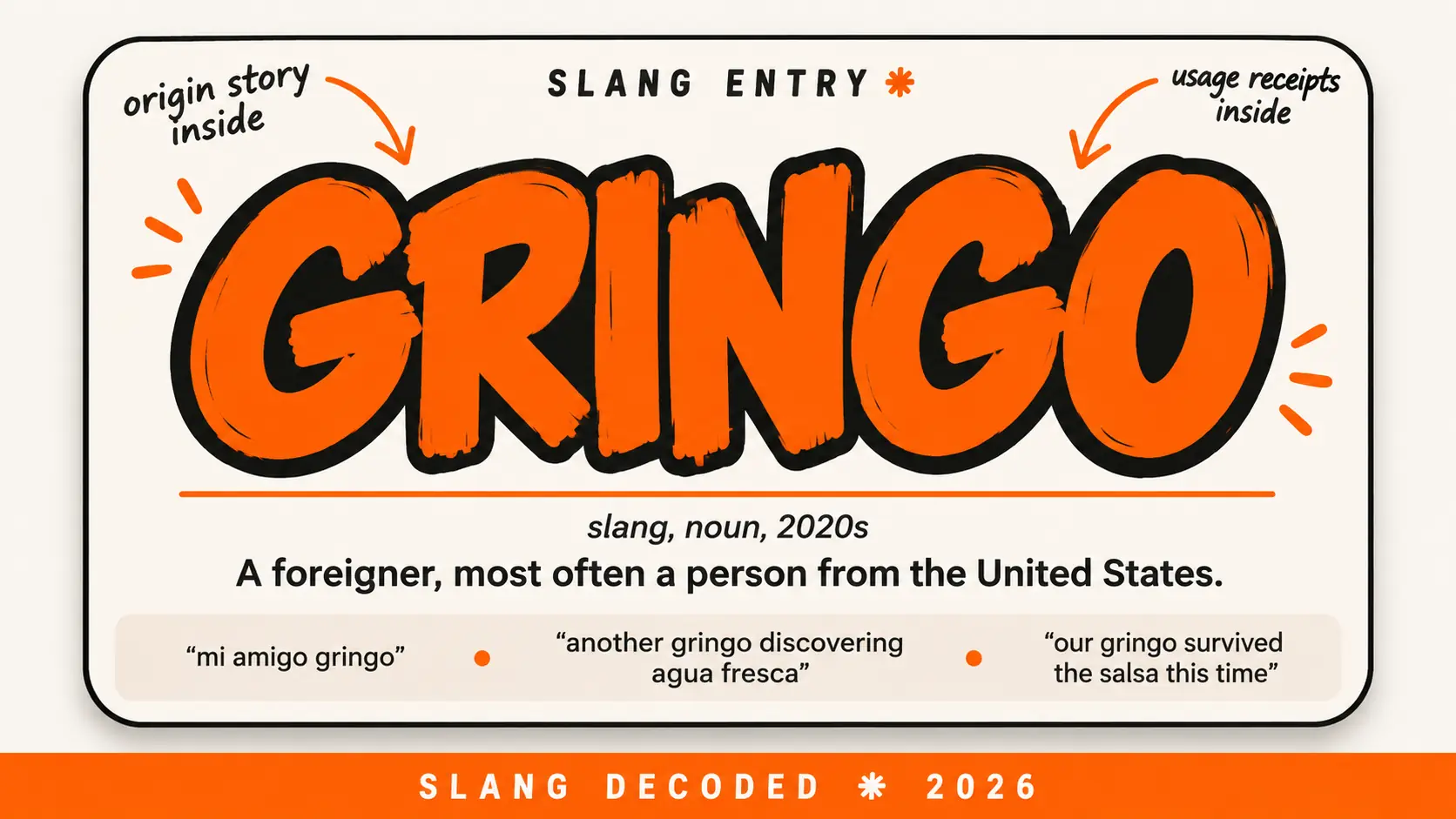 What Does Gringo Mean In Slang What Does Gringo Mean In Slang
