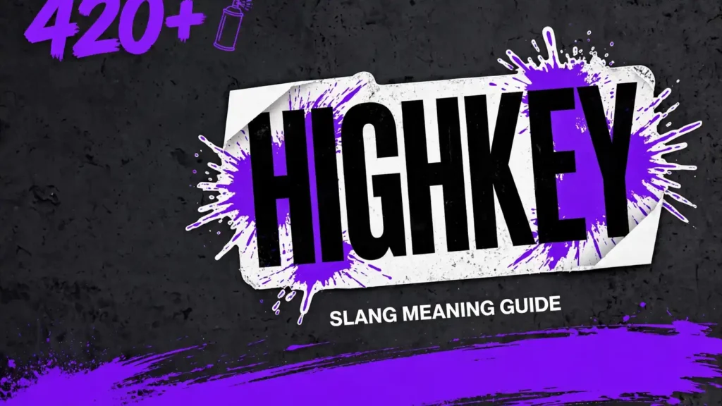 What Does Highkey Mean In Slang