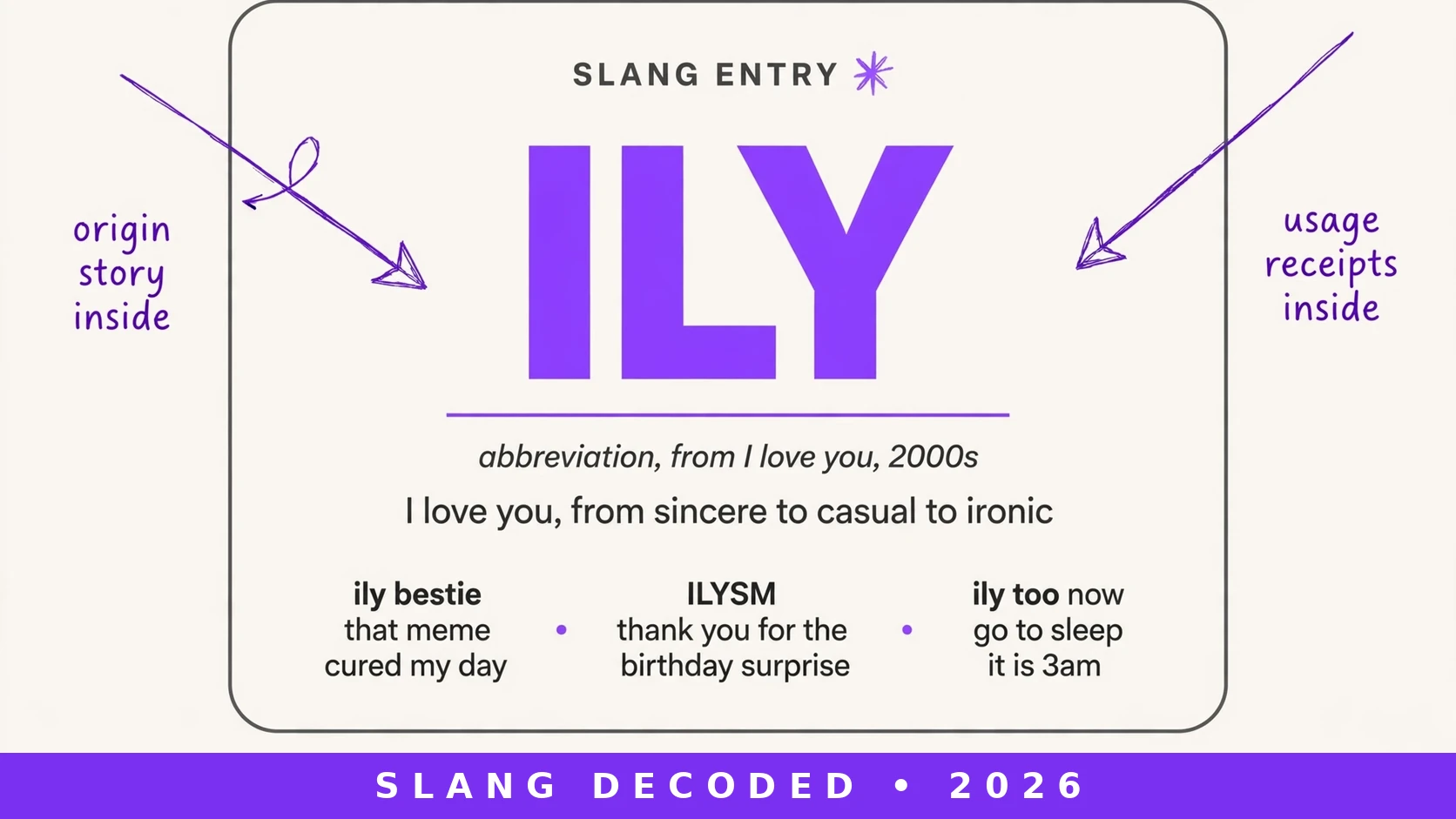 What Does Ily Mean In Slang