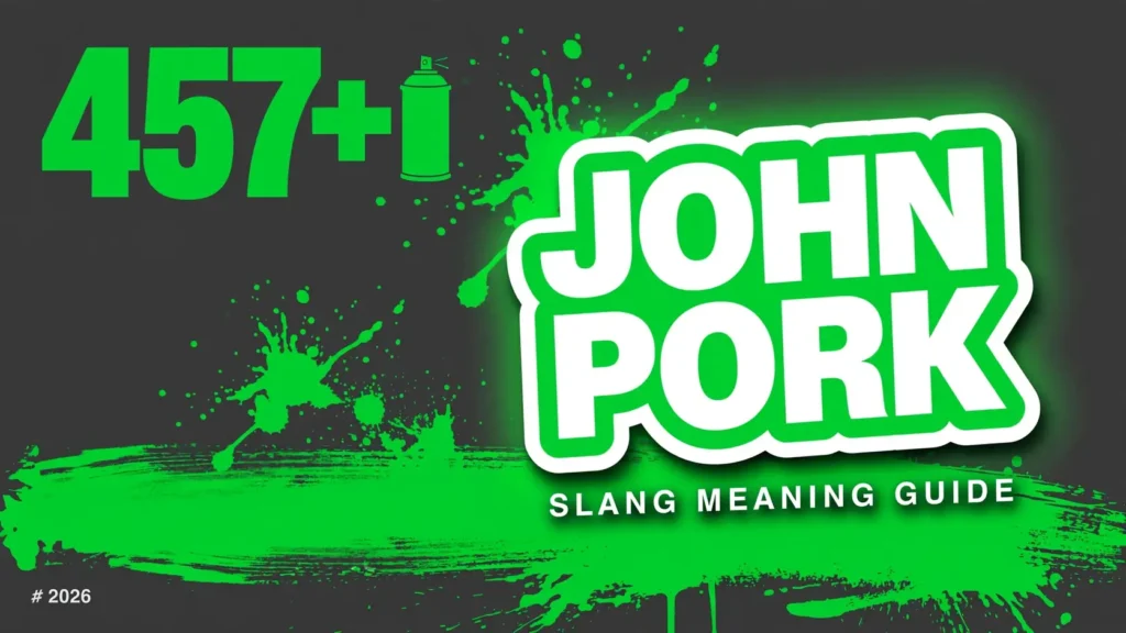 What Does John Pork Mean In Slang