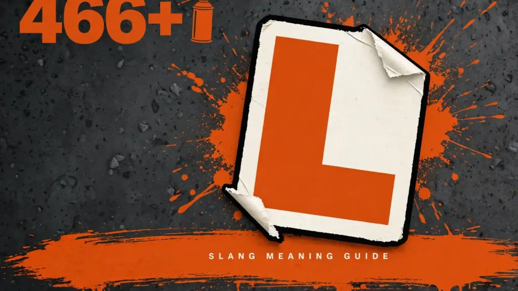 What Does L Mean In Slang