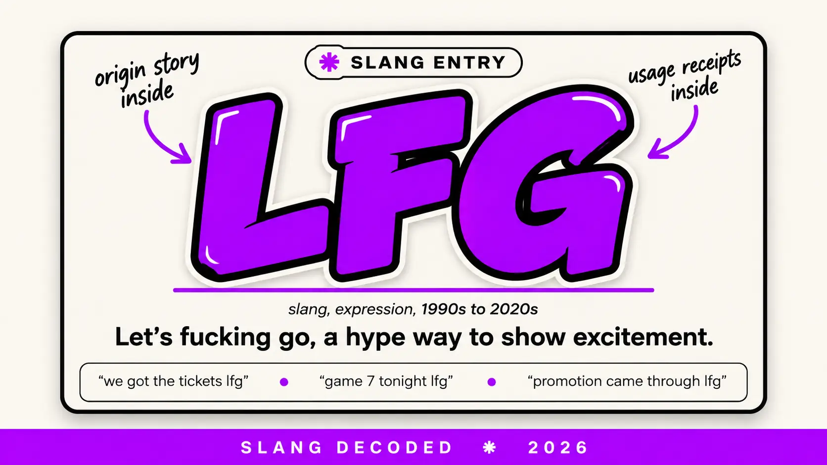 What Does Lfg Mean In Slang
