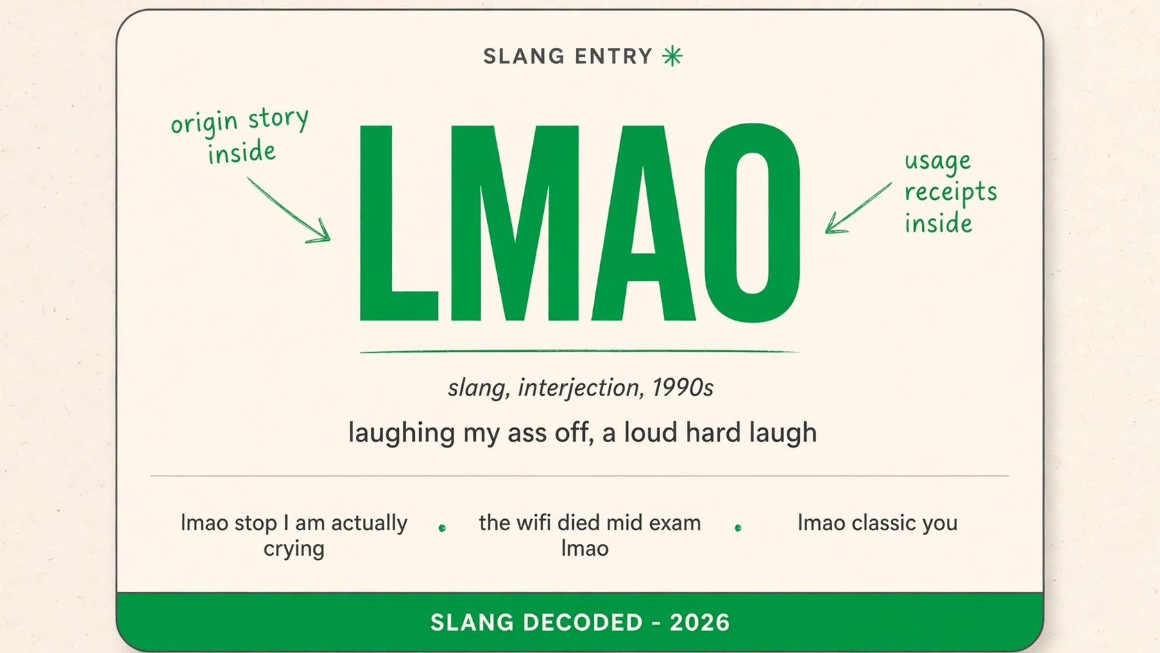 What Does Lmao Mean In Slang