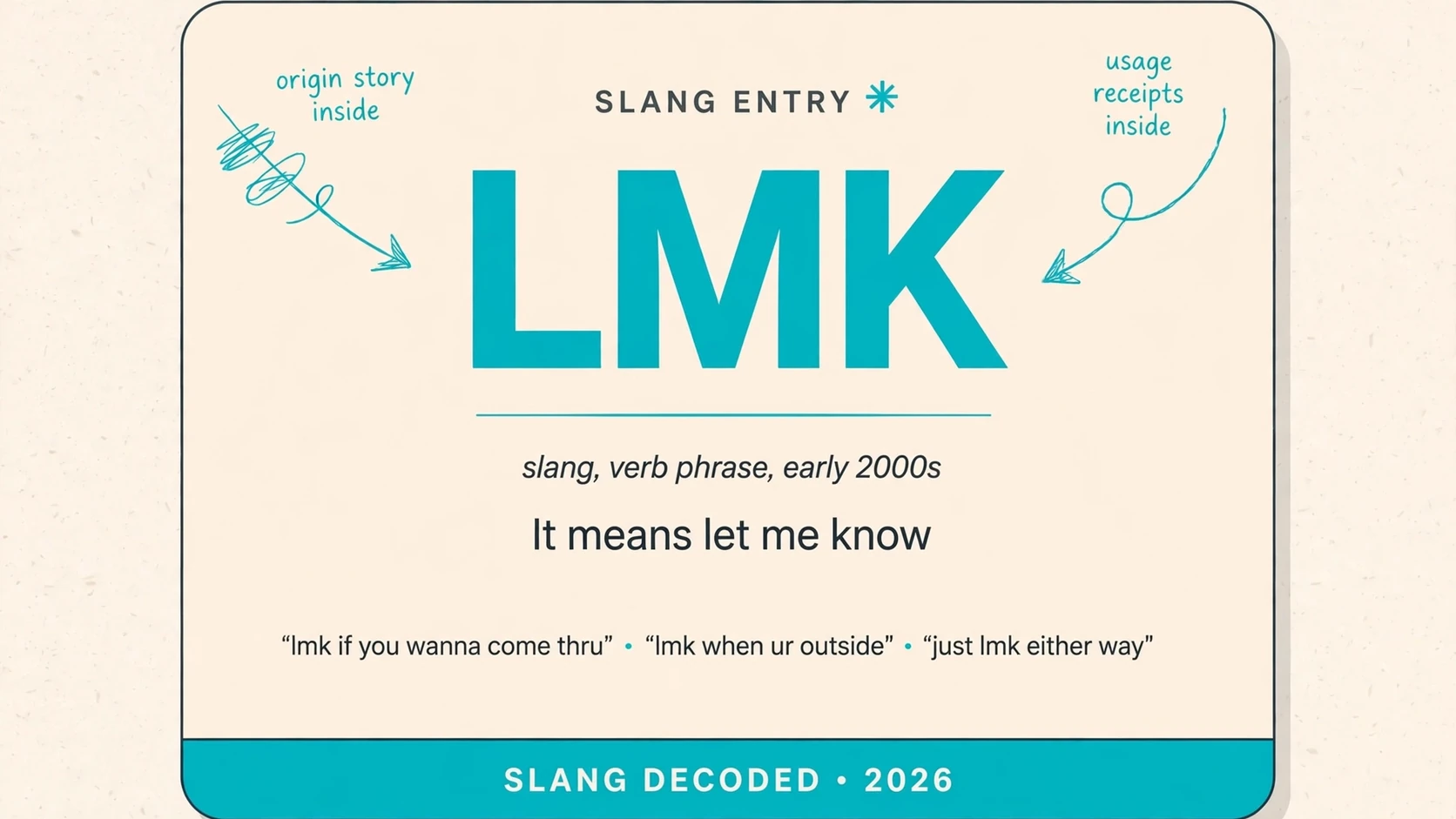 What Does Lmk Mean In Slang What Does Lmk Mean In Slang