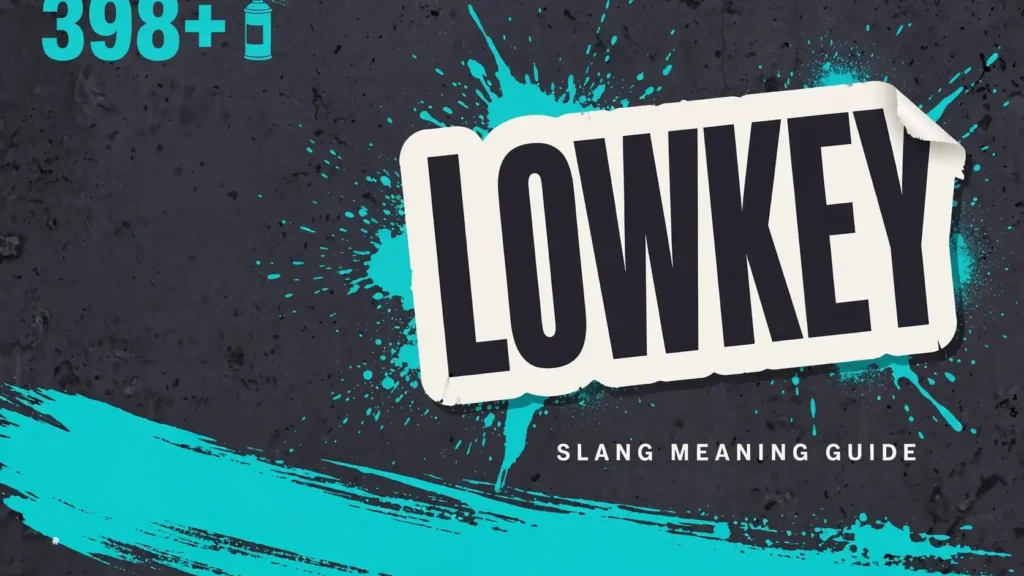 What Does Lowkey Mean In Slang