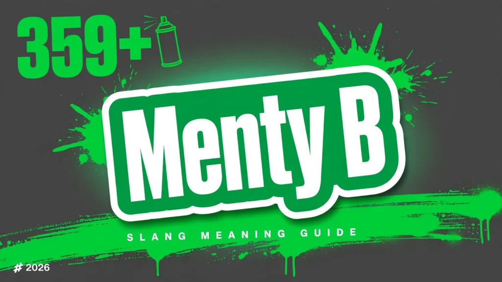 What Does Menty B Mean In Slang