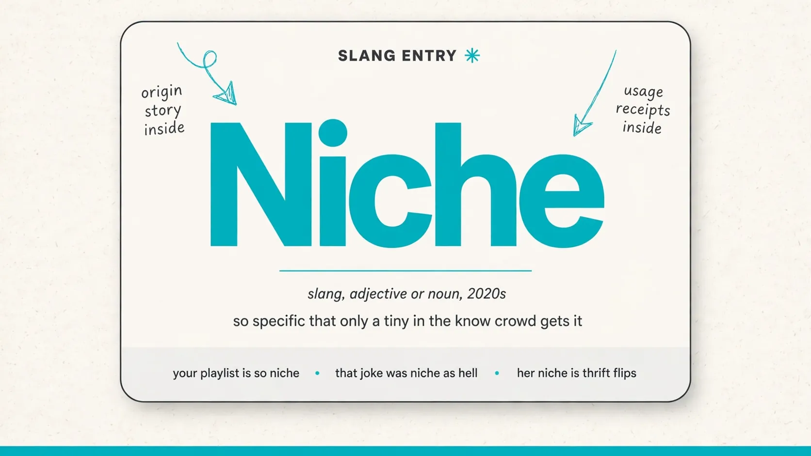 What Does Niche Mean In Slang