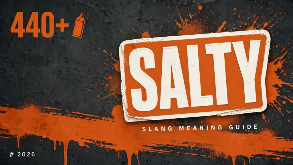 What Does Salty Mean In Slang