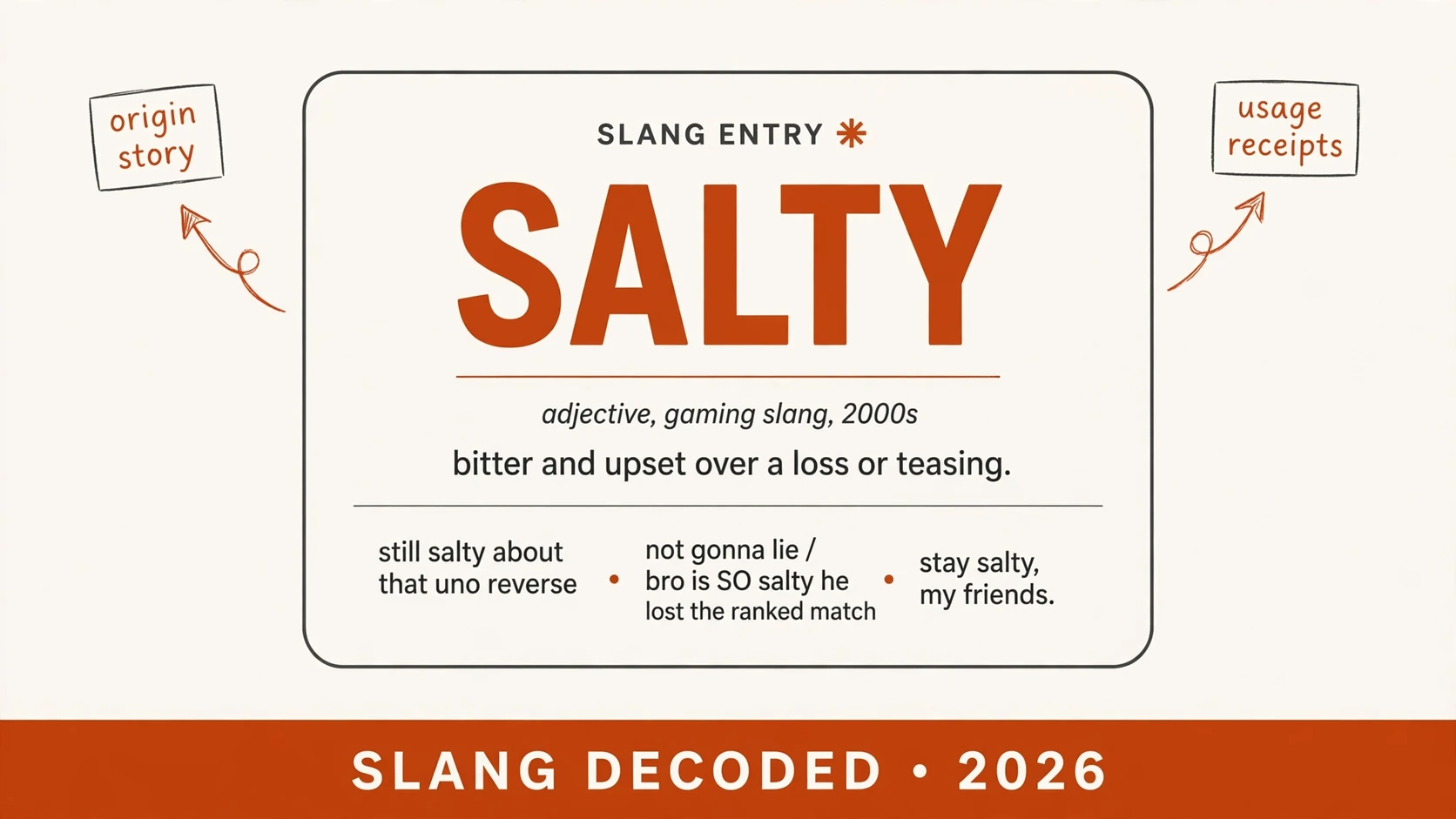 What Does Salty Mean In Slang