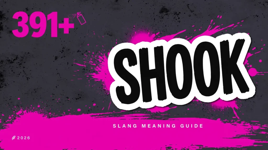 What Does Shook Mean In Slang
