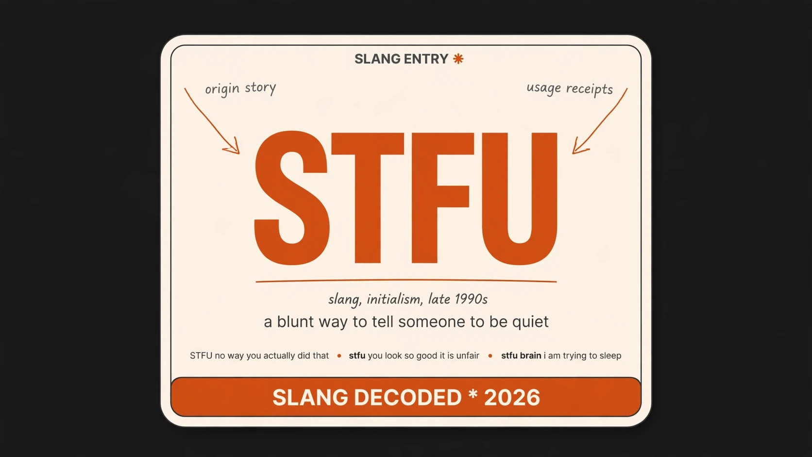 What Does Stfu Mean In Slang What Does Stfu Mean In Slang