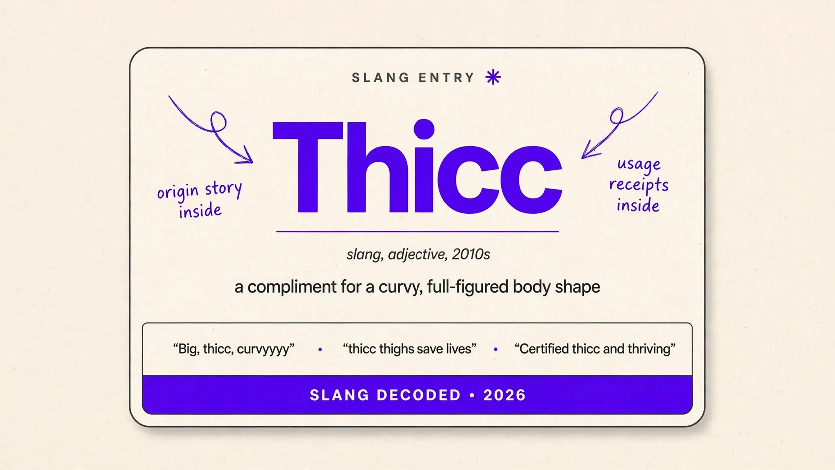What Does Thicc Mean In Slang