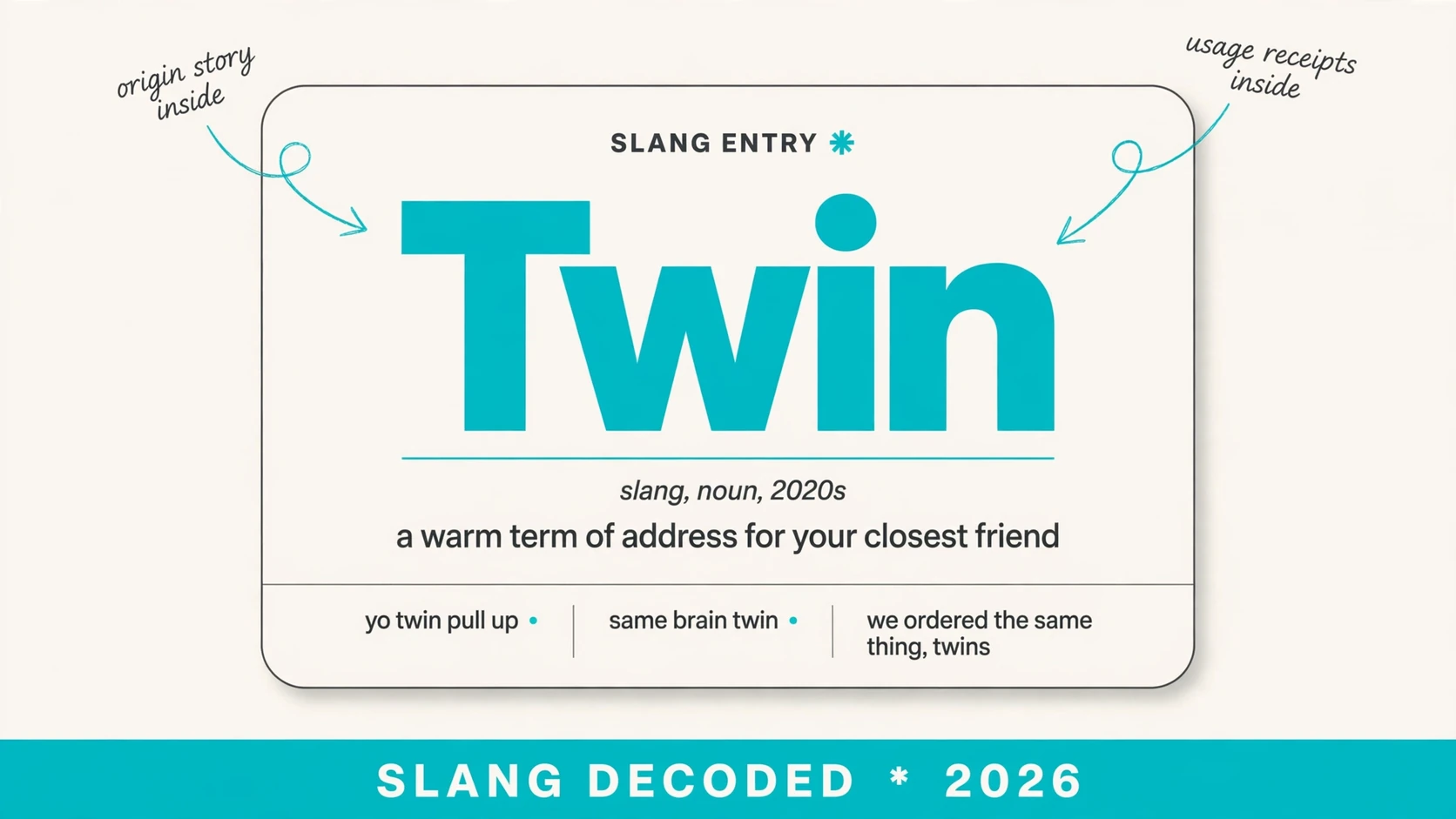 What Does Twin Mean In Slang