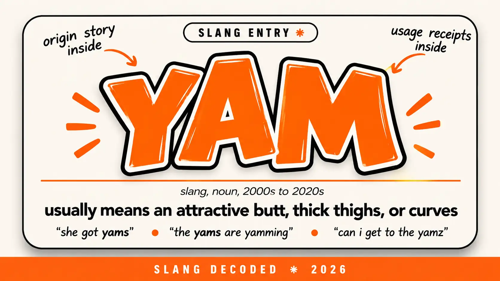 What Does Yam Mean In Slang What Does Yam Mean In Slang