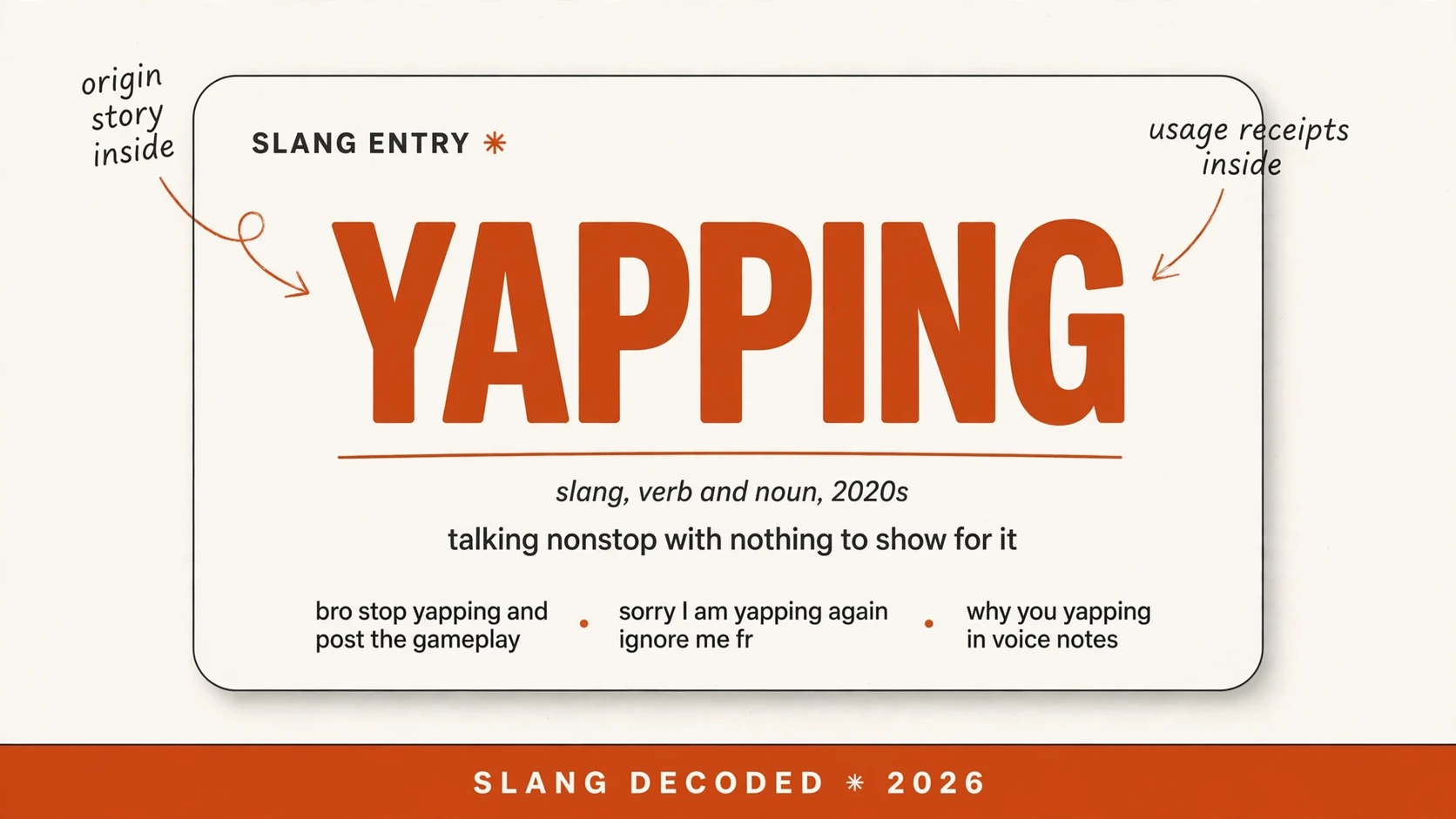 What Does Yapping Mean In Slang