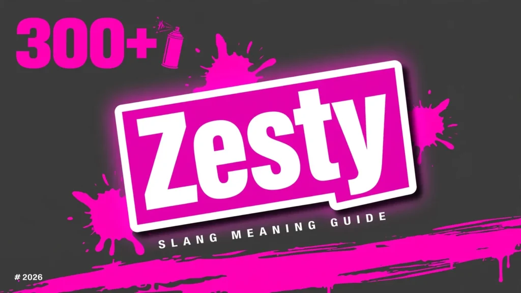 What Does Zesty Mean In Slang